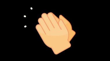 Hands clapping to congratulate the victory. business success