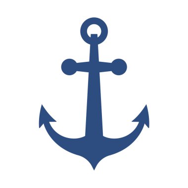 Demir çapa ikonu okyanus navigasyon ekipmanları