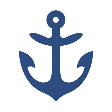 Demir çapa ikonu okyanus navigasyon ekipmanları