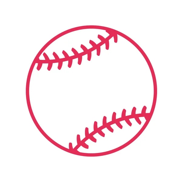Ponto Beisebol Vermelho Eventos Esportivos Livre Populares — Vetor de Stock