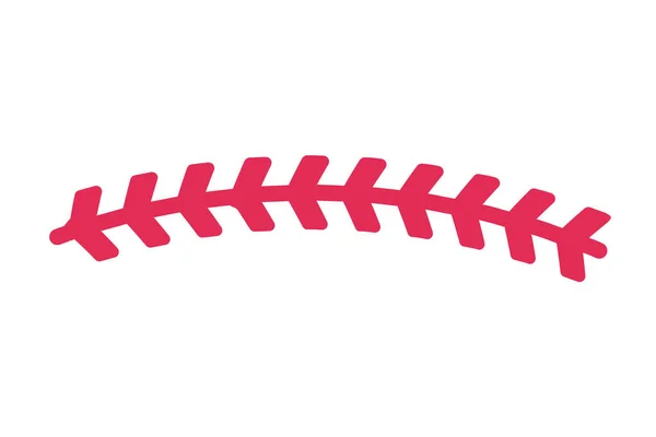 赤野球ステッチ人気の屋外スポーツイベント — ストックベクタ