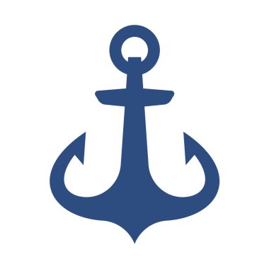 Demir çapa ikonu okyanus navigasyon ekipmanları