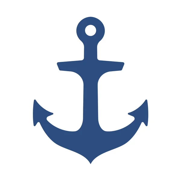 stock vector iron anchor icon ocean navigation equipment