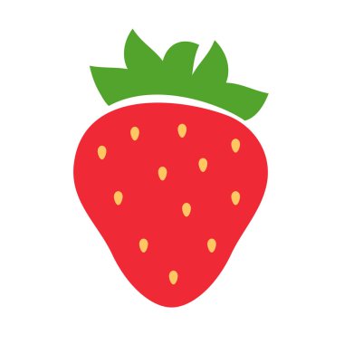 Kırmızı çilek ve yeşil yapraklar Tatlı meyve ferahlatıcı bir yaz ziyafeti verir.