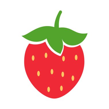 Kırmızı çilek ve yeşil yapraklar Tatlı meyve ferahlatıcı bir yaz ziyafeti verir.