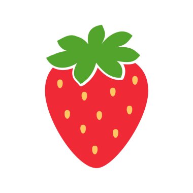 Kırmızı çilek ve yeşil yapraklar Tatlı meyve ferahlatıcı bir yaz ziyafeti verir.