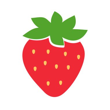 Kırmızı çilek ve yeşil yapraklar Tatlı meyve ferahlatıcı bir yaz ziyafeti verir.