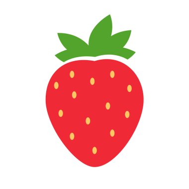 Kırmızı çilek ve yeşil yapraklar Tatlı meyve ferahlatıcı bir yaz ziyafeti verir.