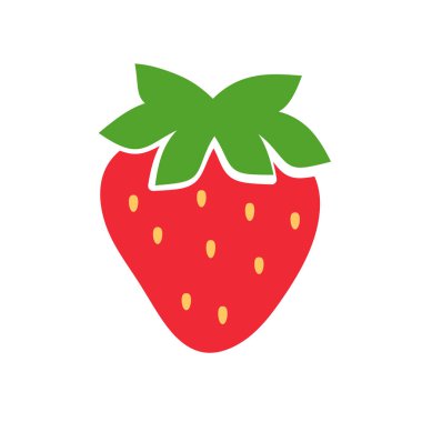 Kırmızı çilek ve yeşil yapraklar Tatlı meyve ferahlatıcı bir yaz ziyafeti verir.