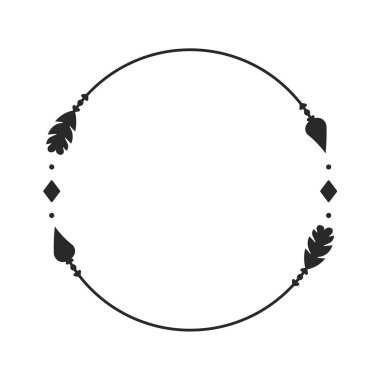 Hippi Çemberi ok çerçeve okları boho tarzı kabile oklarıyla