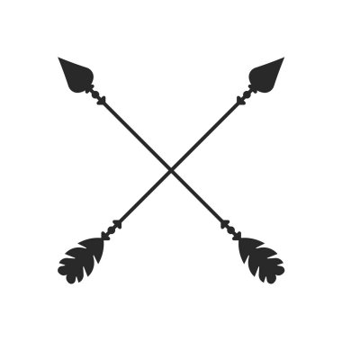 Hippi okuyla boho stili kabile okları kesişiyor.