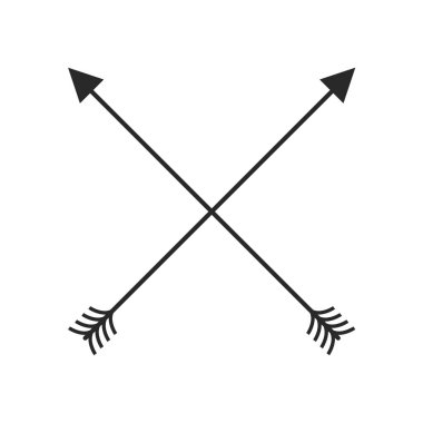 Hippi okuyla boho stili kabile okları kesişiyor.