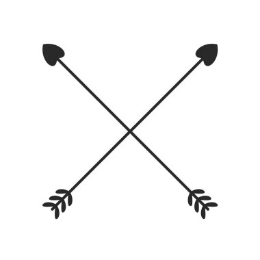 Hippi okuyla boho stili kabile okları kesişiyor.