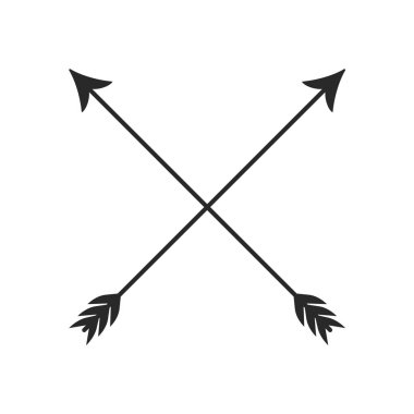 Hippi okuyla boho stili kabile okları kesişiyor.