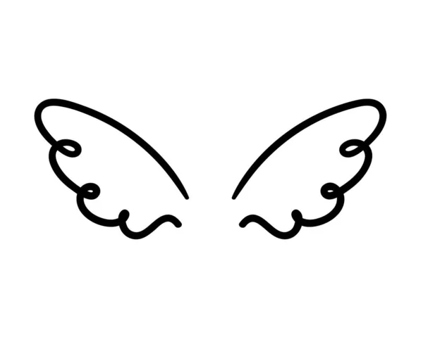 Крылья Ангела Крыльях Небесного Ястреба — стоковый вектор
