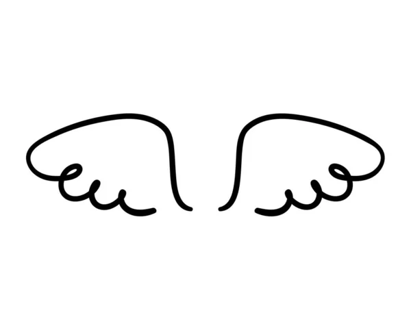 Φτερά Αγγέλου Στον Ουρανό Φτερό Γεράκι Μοτίβο Φτερό — Διανυσματικό Αρχείο