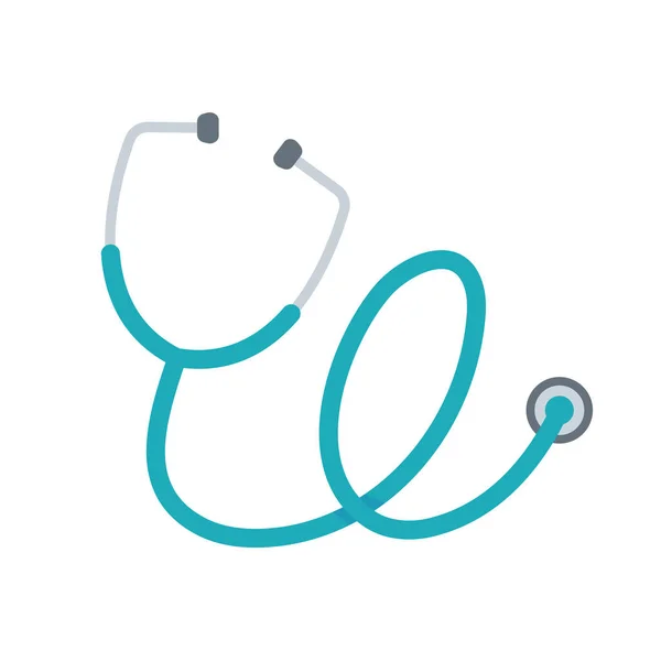 Lékařský Stetoskop Zdravotní Sestry Lékaře Vyšetření Těla Pacienta — Stockový vektor