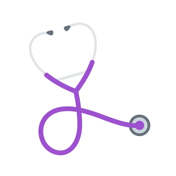 Stetoskop Medyczny Pielęgniarki Lekarza Badania Ciała Pacjenta — Wektor stockowy