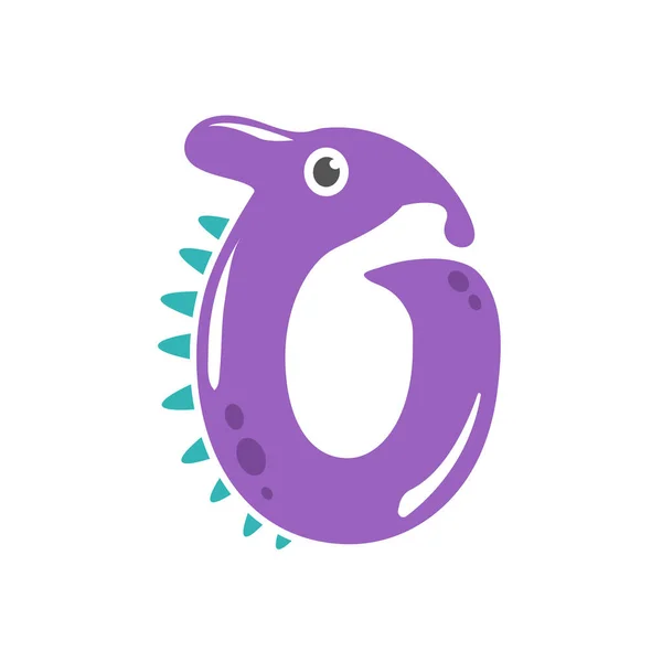 子供のための恐竜の番号デザイン誕生日パーティー — ストックベクタ