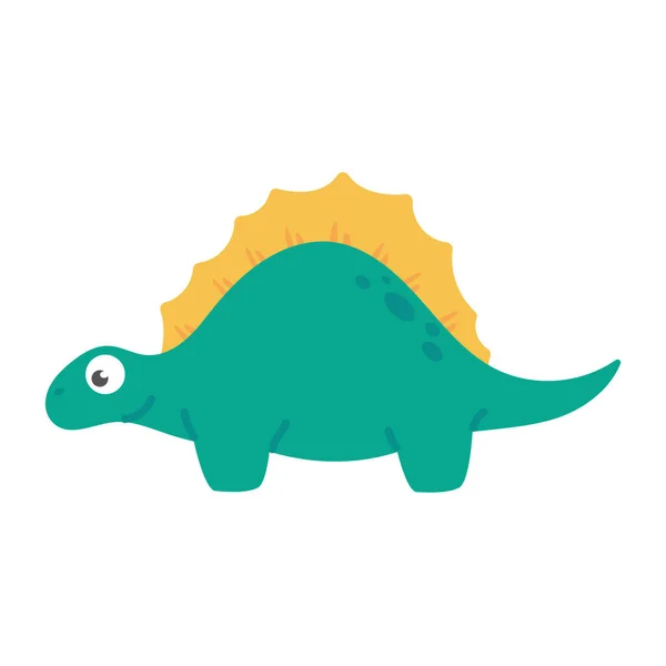 Roztomilý Kreslený Dinosaurus Pro Výzdobu Školky — Stockový vektor