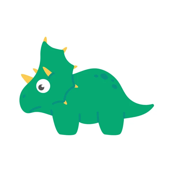 Niedlicher Cartoon Dinosaurier Für Kinderzimmer Dekoration — Stockvektor