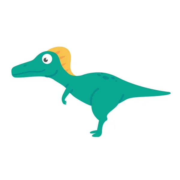 Niedlicher Cartoon Dinosaurier Für Kinderzimmer Dekoration — Stockvektor