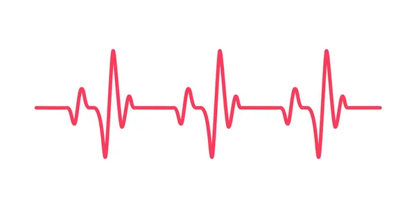 Grafico Del Ritmo Cardiaco Controllo Del Battito Cardiaco Diagnosi — Vettoriale Stock