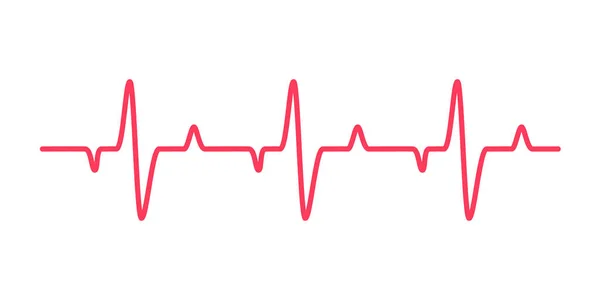 Gráfico Ritmo Cardíaco Verificar Seu Batimento Cardíaco Para Diagnóstico — Vetor de Stock