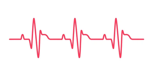 Grafico Del Ritmo Cardiaco Controllo Del Battito Cardiaco Diagnosi — Vettoriale Stock