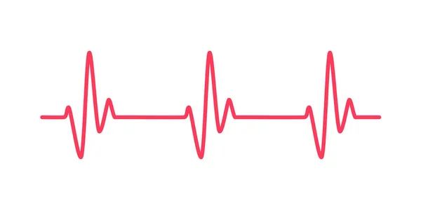 Gráfico Del Ritmo Cardíaco Comprobación Los Latidos Del Corazón Para — Archivo Imágenes Vectoriales
