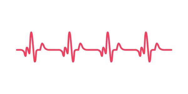 Hjärtrytmgraf Kontrollera Dina Hjärtslag För Diagnos — Stock vektor