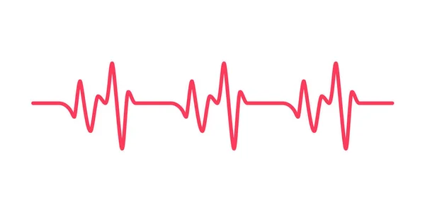 Szívritmus Grafikon Szívverés Ellenőrzése Diagnózis Megállapítására — Stock Vector