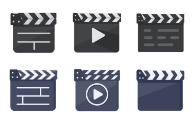 Şovun başlangıcı için film tabelası. Film yönetmeninin drama çekmeye başlaması için alkış.