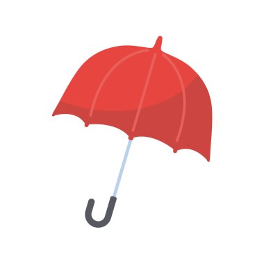 Yağmur koruması için renkli şemsiye simgesi Açık güneş şemsiyesi