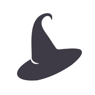 Sihirli şapka, büyücü şapkası, Cadılar Bayramı dekorasyonu için cadı şapkası.