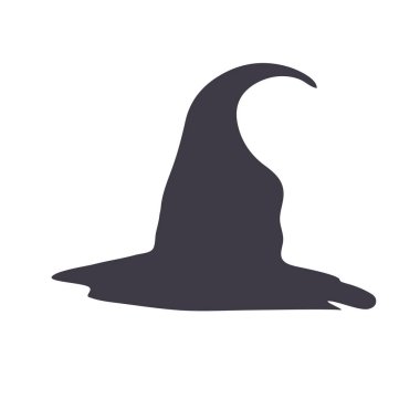 Sihirli şapka, büyücü şapkası, Cadılar Bayramı dekorasyonu için cadı şapkası.