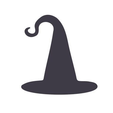 Sihirli şapka, büyücü şapkası, Cadılar Bayramı dekorasyonu için cadı şapkası.