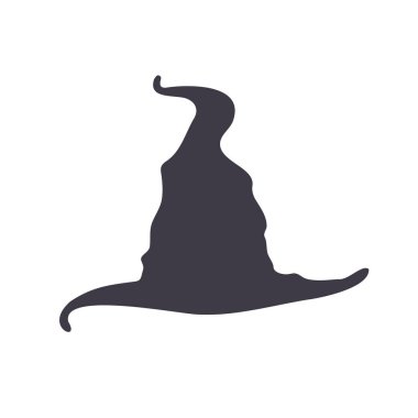 Sihirli şapka, büyücü şapkası, Cadılar Bayramı dekorasyonu için cadı şapkası.