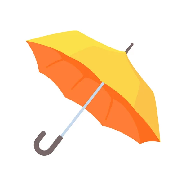 Bunte Regenschirm Symbol Für Regenschutz Offenen Sonnenschirm Einfachen Stil — Stockvektor