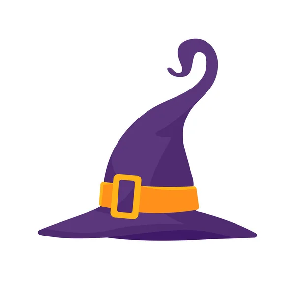 魔女の帽子だ 魔法の帽子 衣装はハロウィンパーティーで小さなウィザードの頭を飾る — ストックベクタ