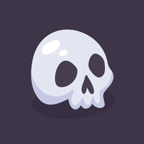 Mrtvý Muž Lebka Karikatura Halloween Noc Horor — Stockový vektor
