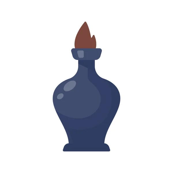 Стеклянная Бутылка Ядом Бутылка Волшебного Зелья Хэллоуин — стоковый вектор