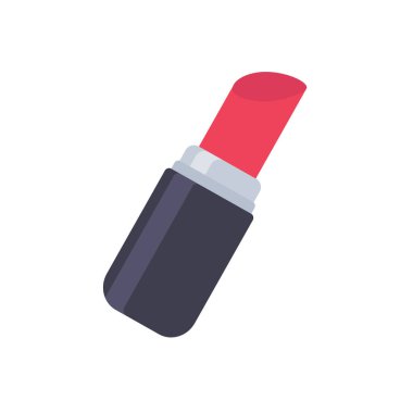 Güzellik malzemeleri. Parlak kırmızı ruj. Kozmetik, bir kadının dudaklarının rengini değiştirir..