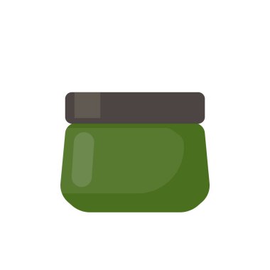 Güzellik malzemeleri Kadın yüzü için kozmetik şişeler