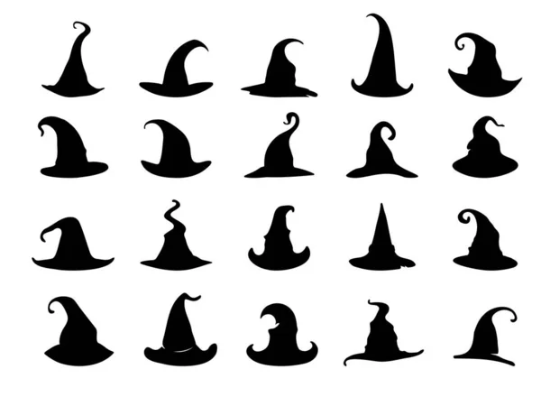 Μαγικό Καπέλο Καπέλο Μάγου Καπέλο Μάγισσας Για Halloween Διακόσμηση — Διανυσματικό Αρχείο