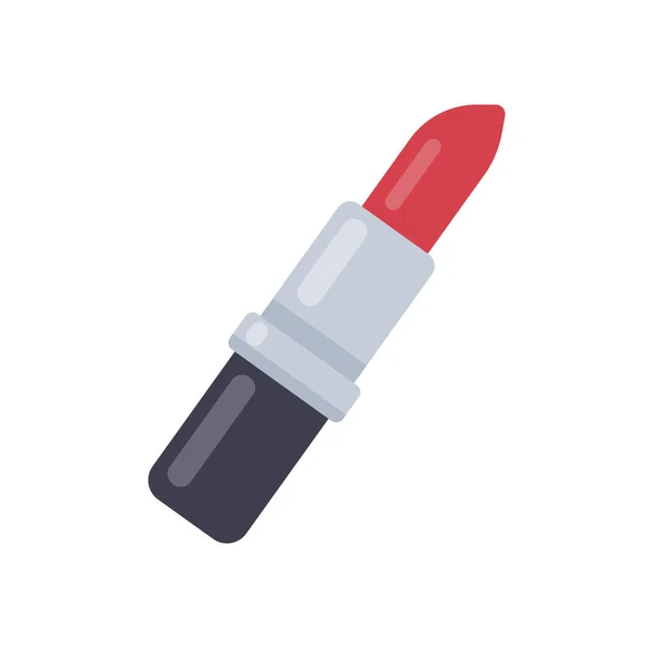 Schönheitsmittel Knallroter Lippenstift Kosmetik Ändern Die Farbe Der Lippen Einer — Stockvektor