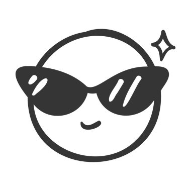 Elle çizilmiş duygu simgeleri Duygusal mesajlar göndermek için sevimli ifade yüzleri.