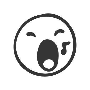 Elle çizilmiş duygu simgeleri Duygusal mesajlar göndermek için sevimli ifade yüzleri.