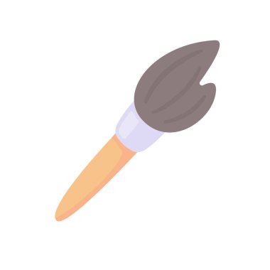 Çocukların hayal gücüne göre resim yapmak için boya fırçası ve suluboya.