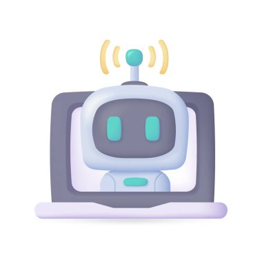 Bilgisayardaki 3 boyutlu akıllı robot insan işi yaratıcı çizgi film robotlarına yardım edecek ve sorulara cevap verecek..